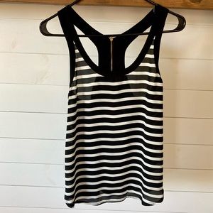 Express racerback tank top with zipper back
